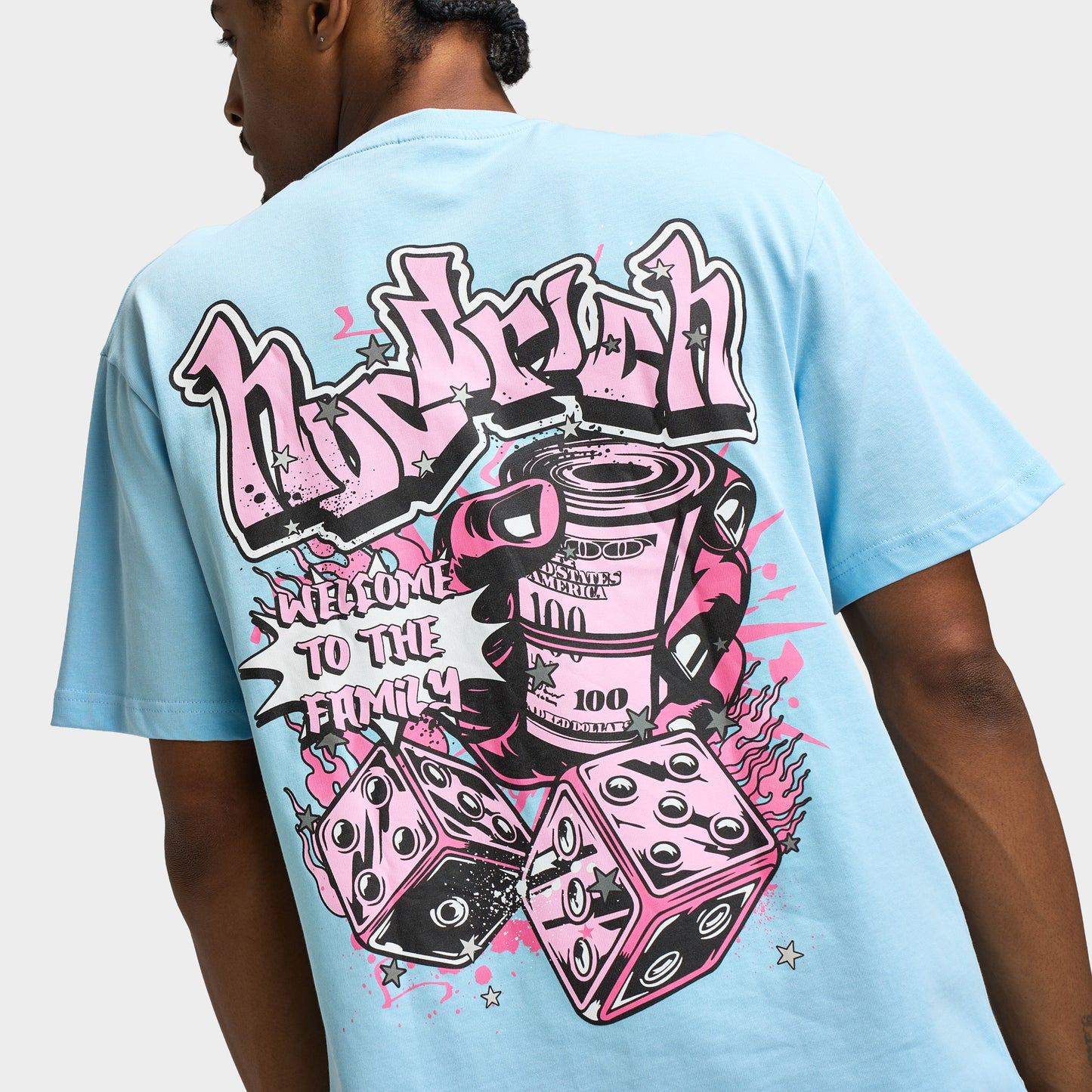 Hoodrich Luxeorb Oversized T-shirt / Clear Sky