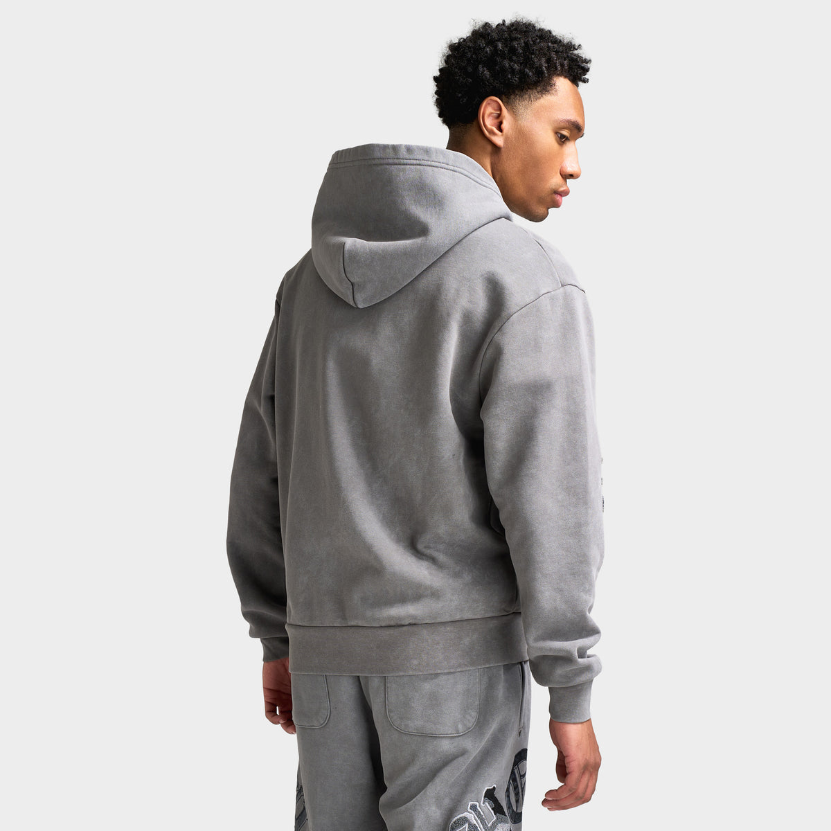 Hoodrich Inkfall Oversized Fullzip Hoodie / Lava Smoke