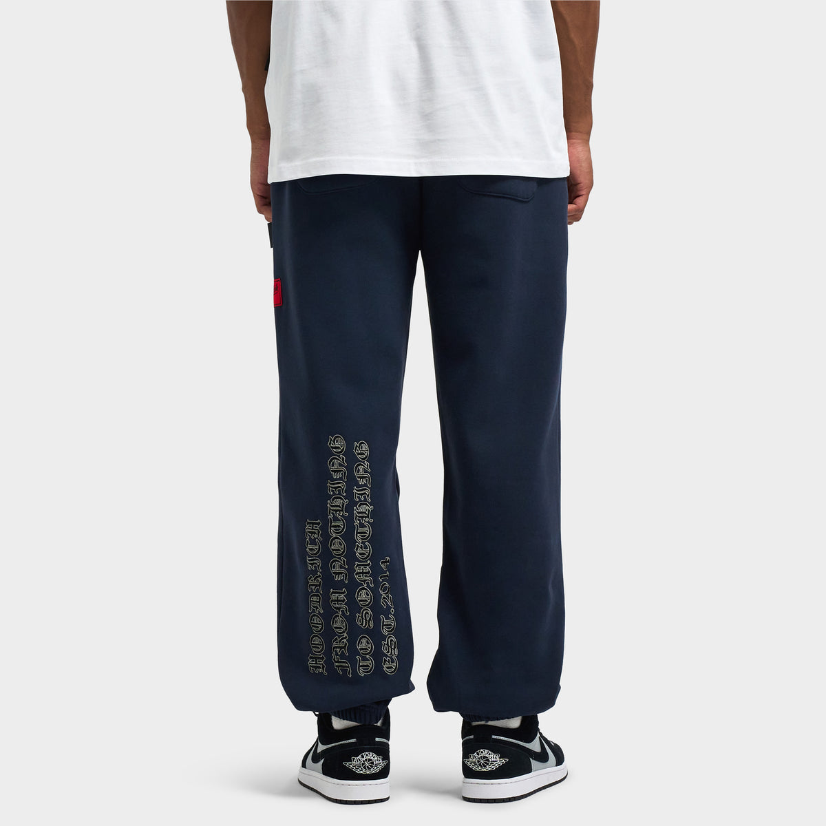 Hoodrich Crypstade Elasticated Cuff Joggers / Parisian Night - Black - Lychee