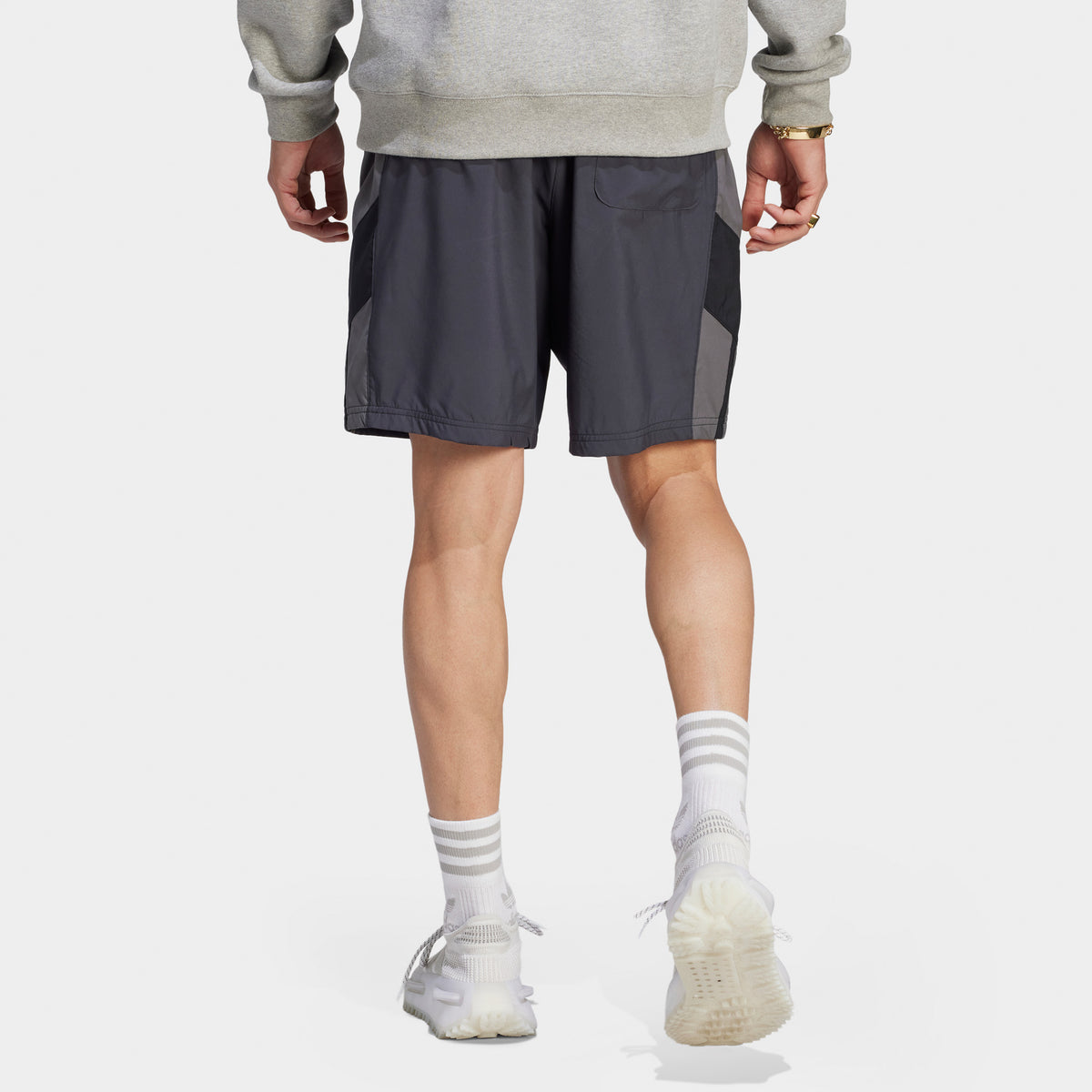 Adidas mens grey shorts online