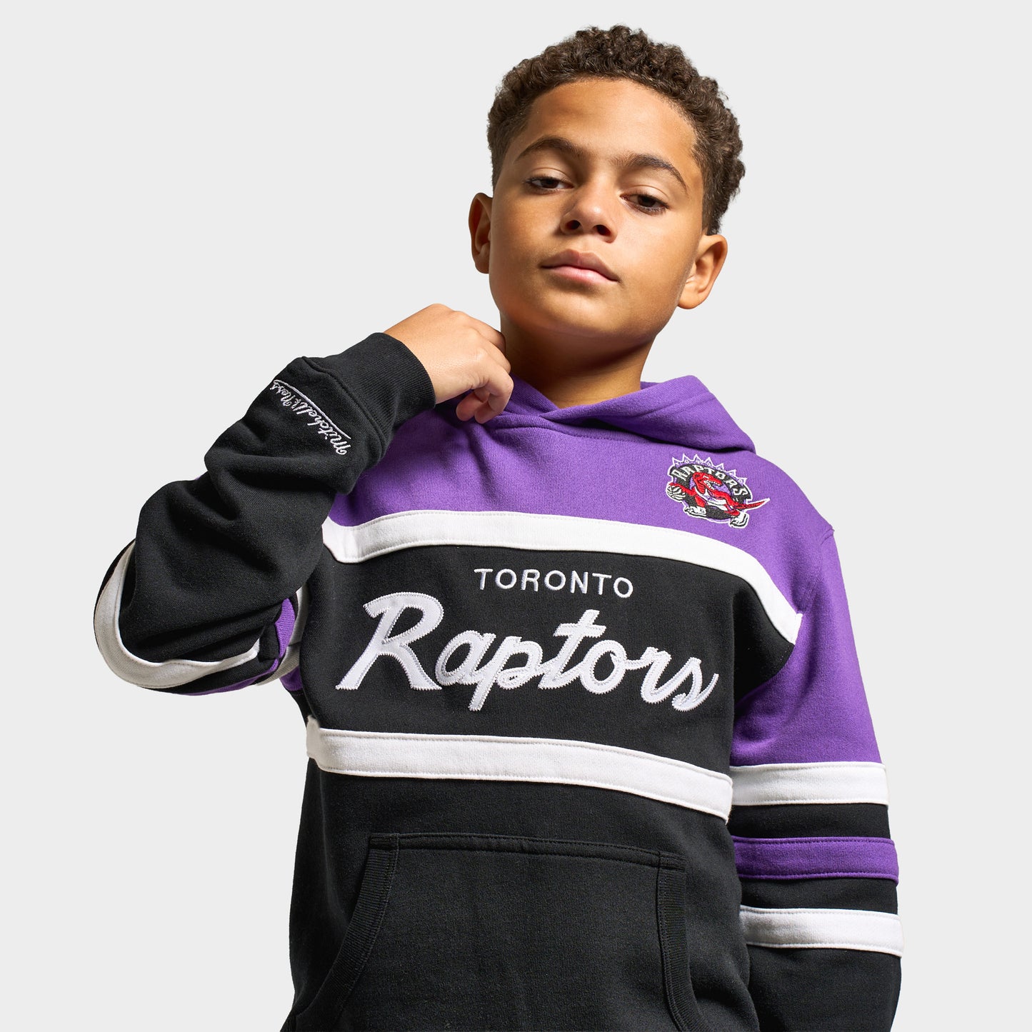 Mitchell & Ness Juniors' Head Coach Hoodie - Raptors Black /