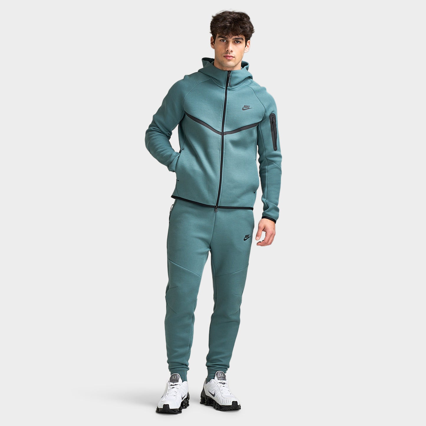 Nike Tech Fleece Full Zip Hoodie Mineral Slate / Black