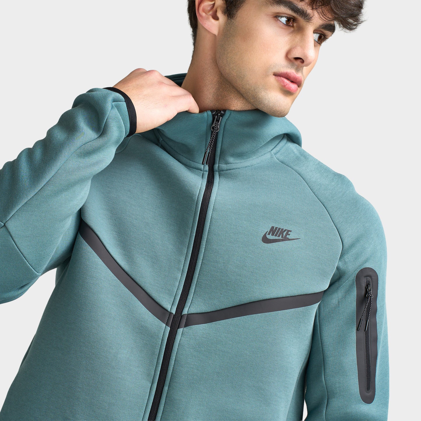 Nike Tech Fleece Full Zip Hoodie Mineral Slate / Black