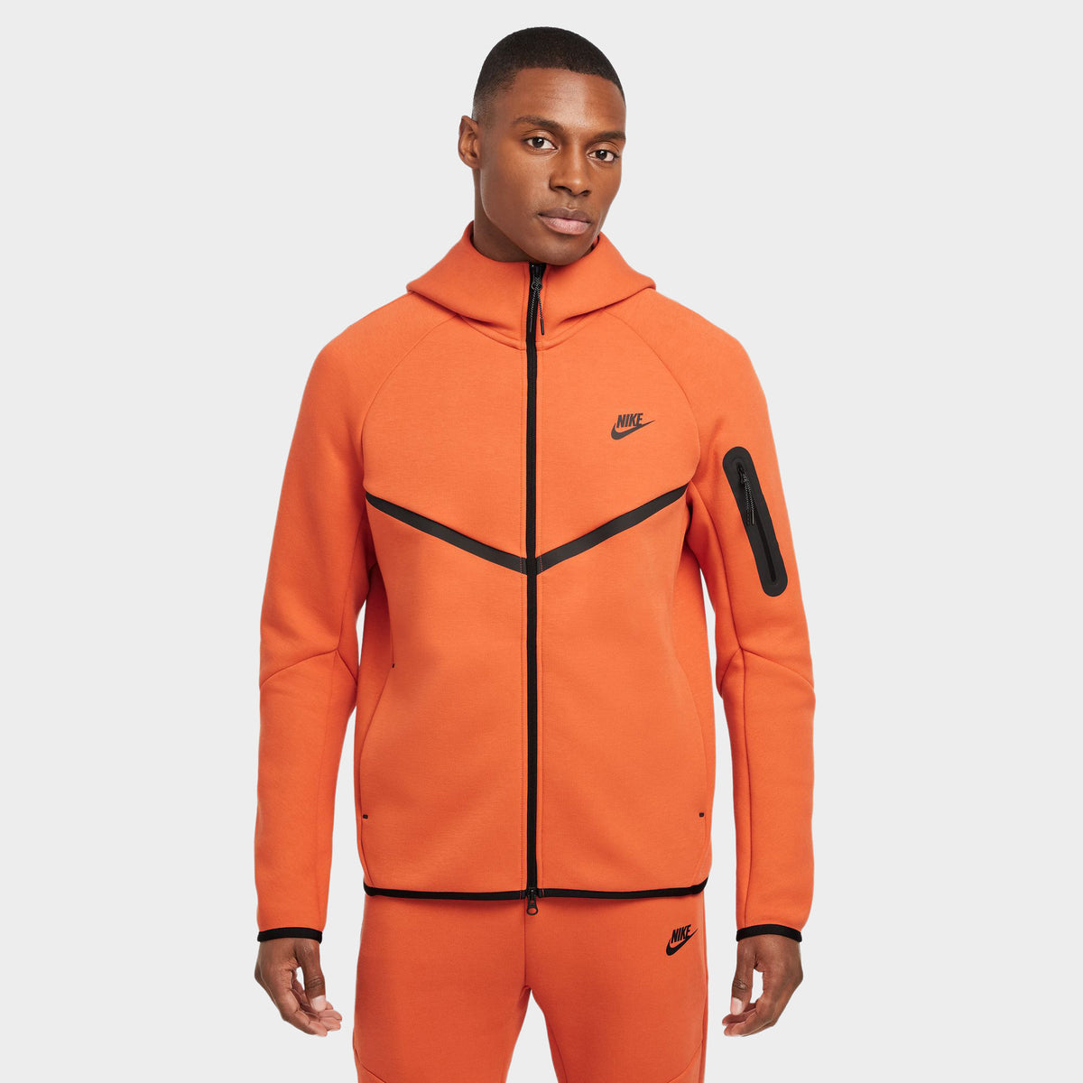 Nike Tech Fleece Full Zip Windrunner Hoodie Vintage Coral Black JD Sports
