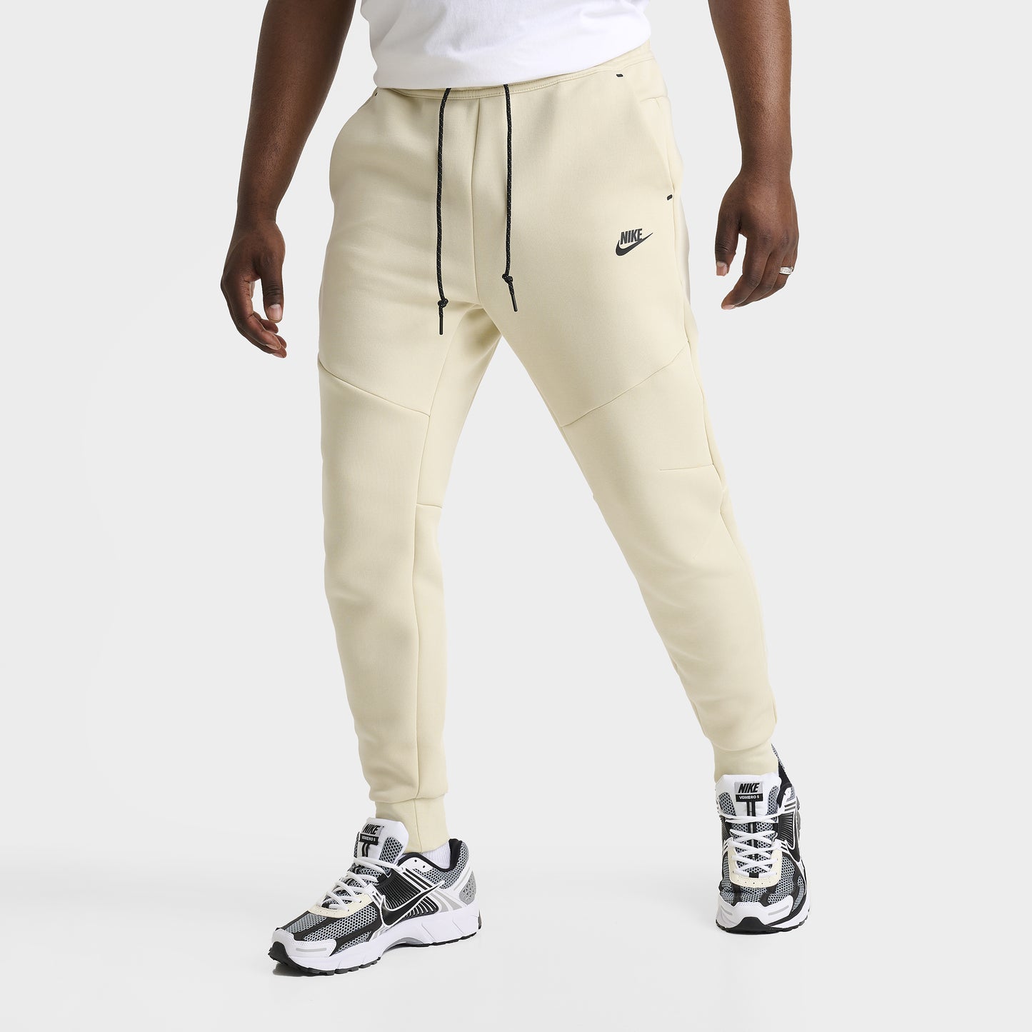 Nike Tech Fleece Pantalon Jogger Khaki clair / Noir