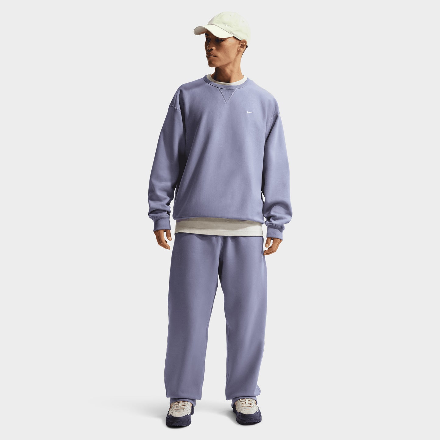 Nike Solo Swoosh Fleece Crew / Iron Purple