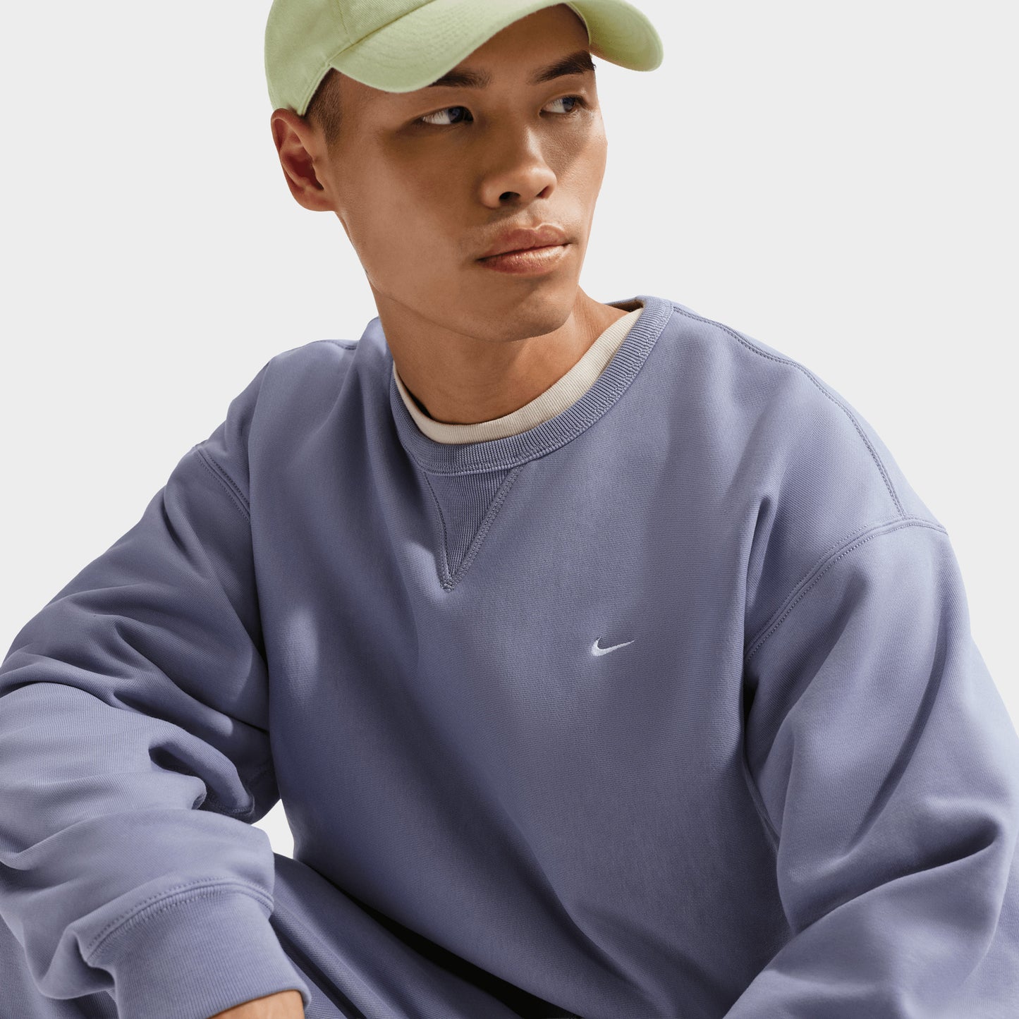 Nike Solo Swoosh Fleece Crew / Iron Purple