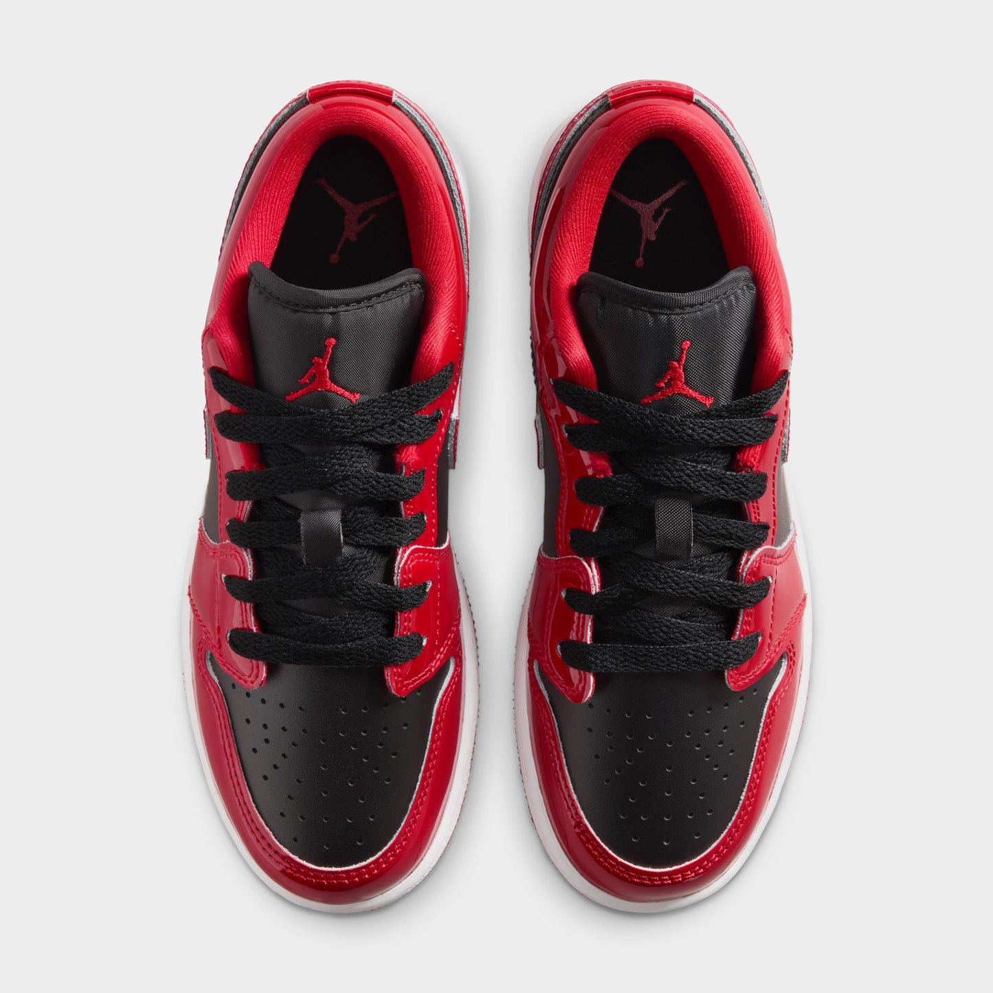 Jordan 1 Low SE GS Black / Varsity Red - White