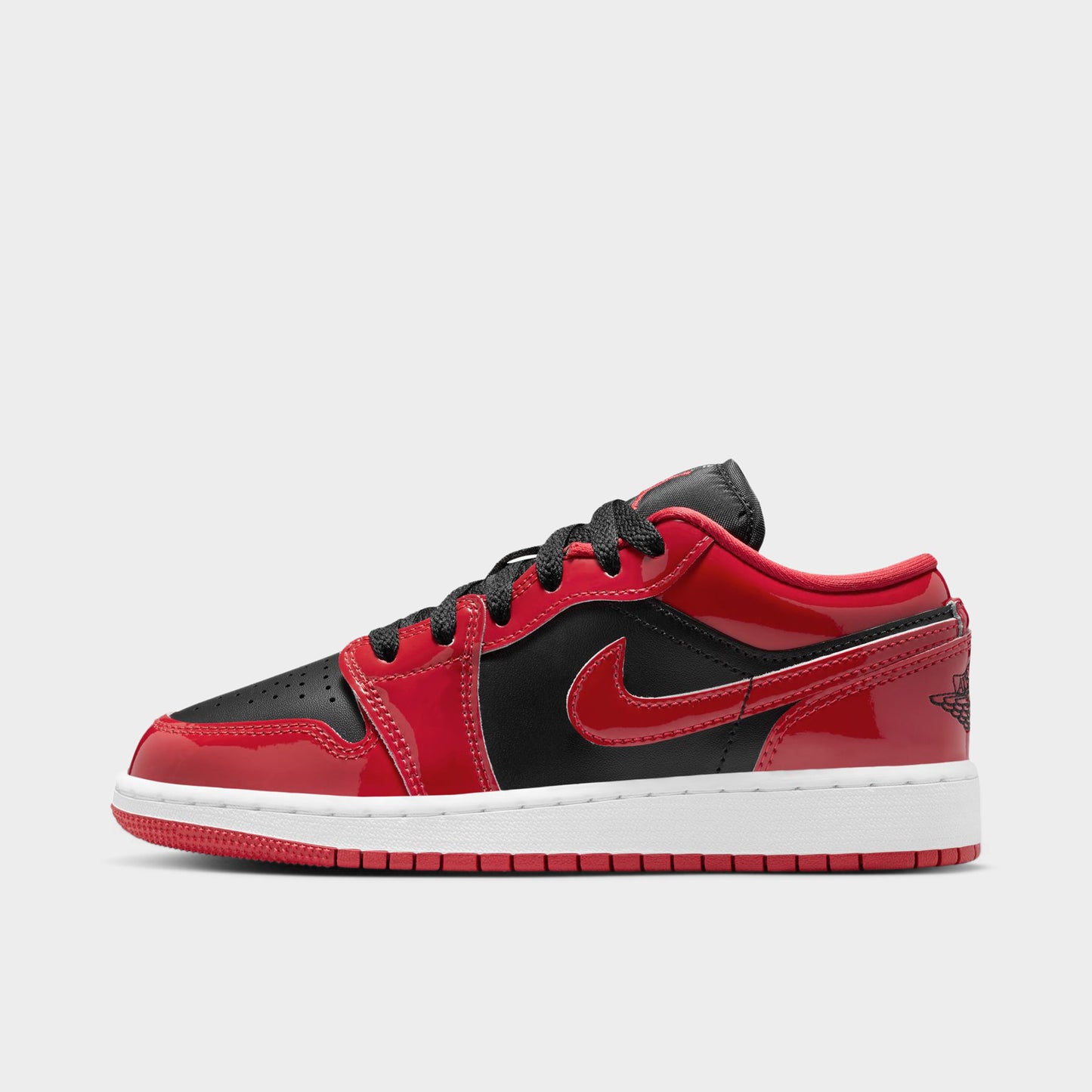 Jordan 1 Low SE GS Black / Varsity Red - White
