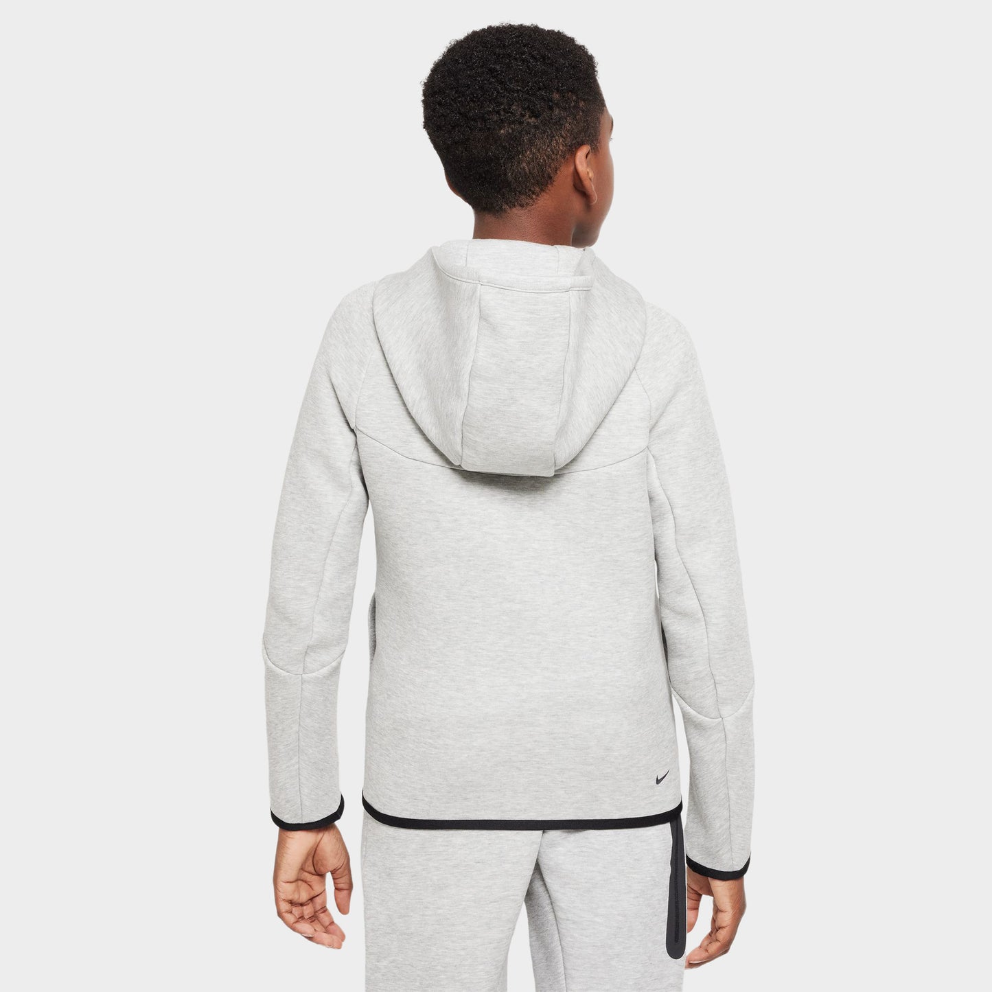 Nike Sportswear Junior Garçons Chandail à Capuche Tech Fleece / Dark Heather Grey