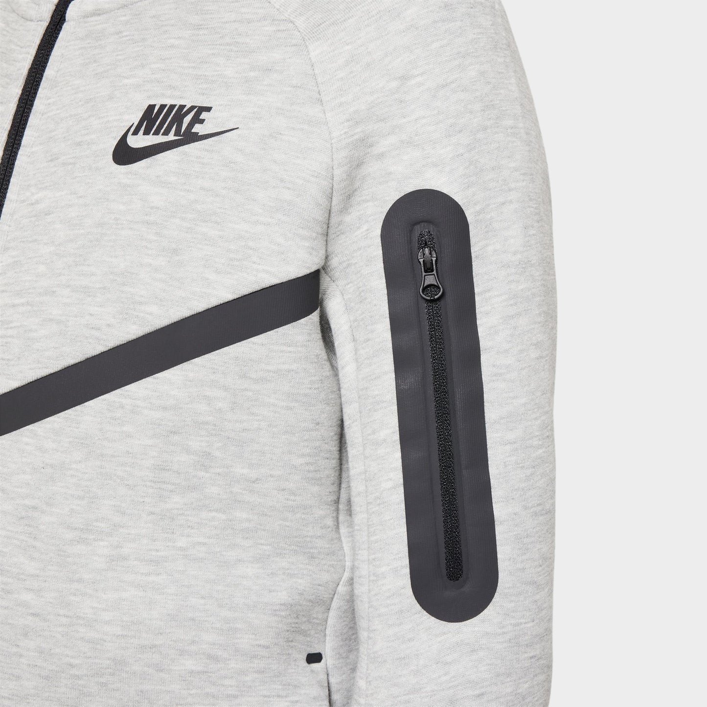 Nike Sportswear Junior Garçons Chandail à Capuche Tech Fleece / Dark Heather Grey