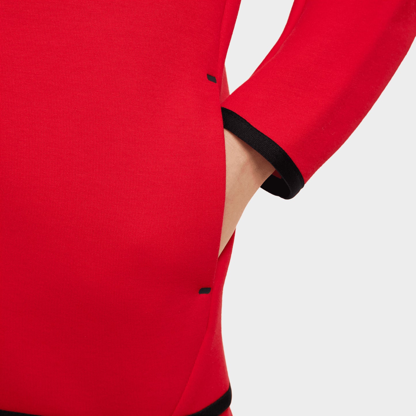Nike Sportswear Tech Fleece Junior à fermeture éclair intégrale / Rouge universitaire