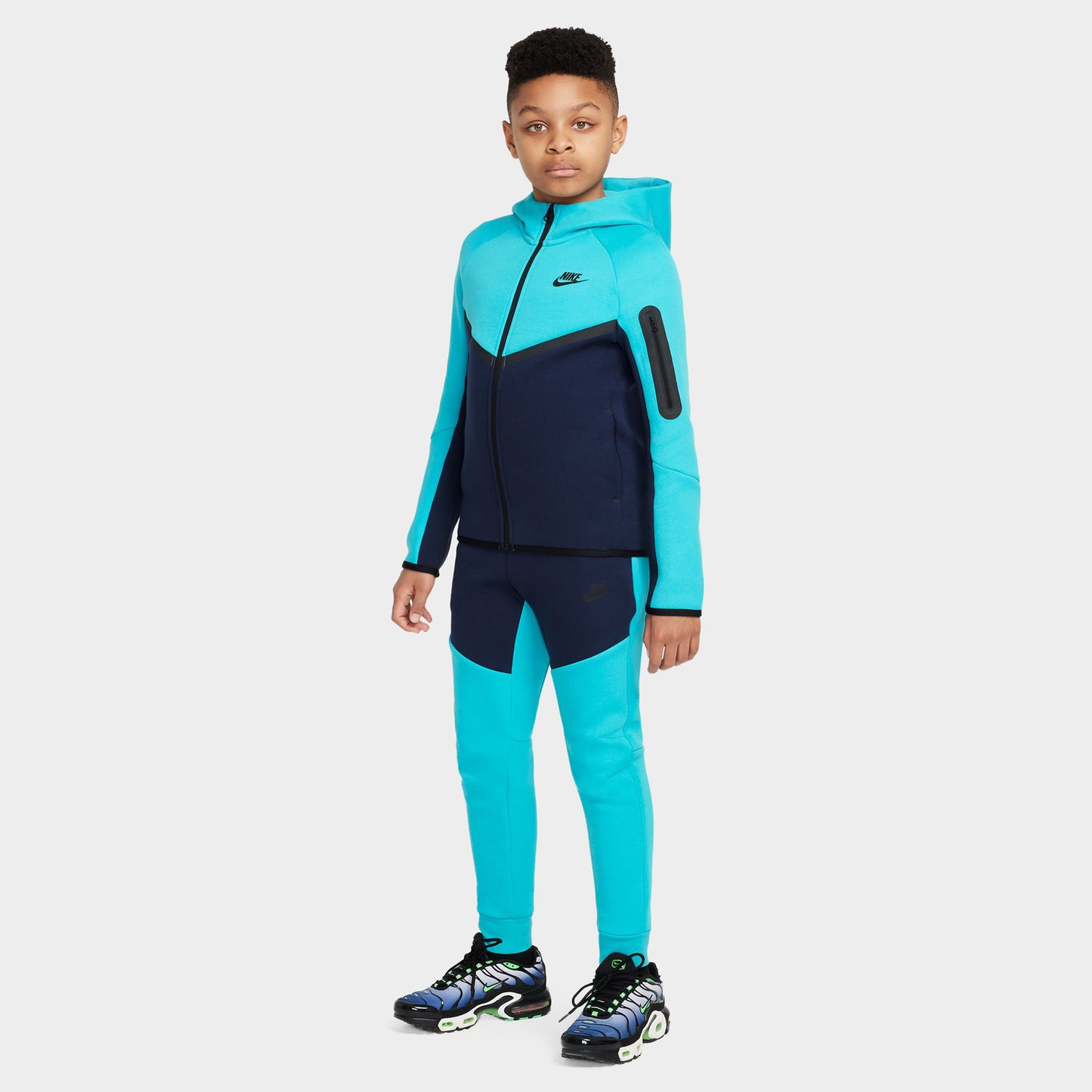Nike Sportswear Junior Garçon Tech Fleece Jogger Dusty Cactus / Obsidian - Noir