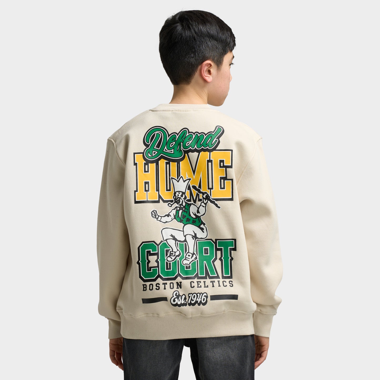 Mitchell & Ness Juniors' NBA Court Defender Crew Boston Celtics / Cream
