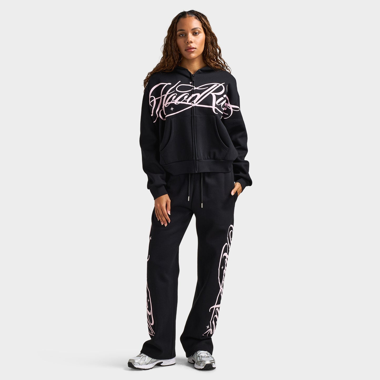 Hoodrich Women's Solace Wide Leg Joggers / Black