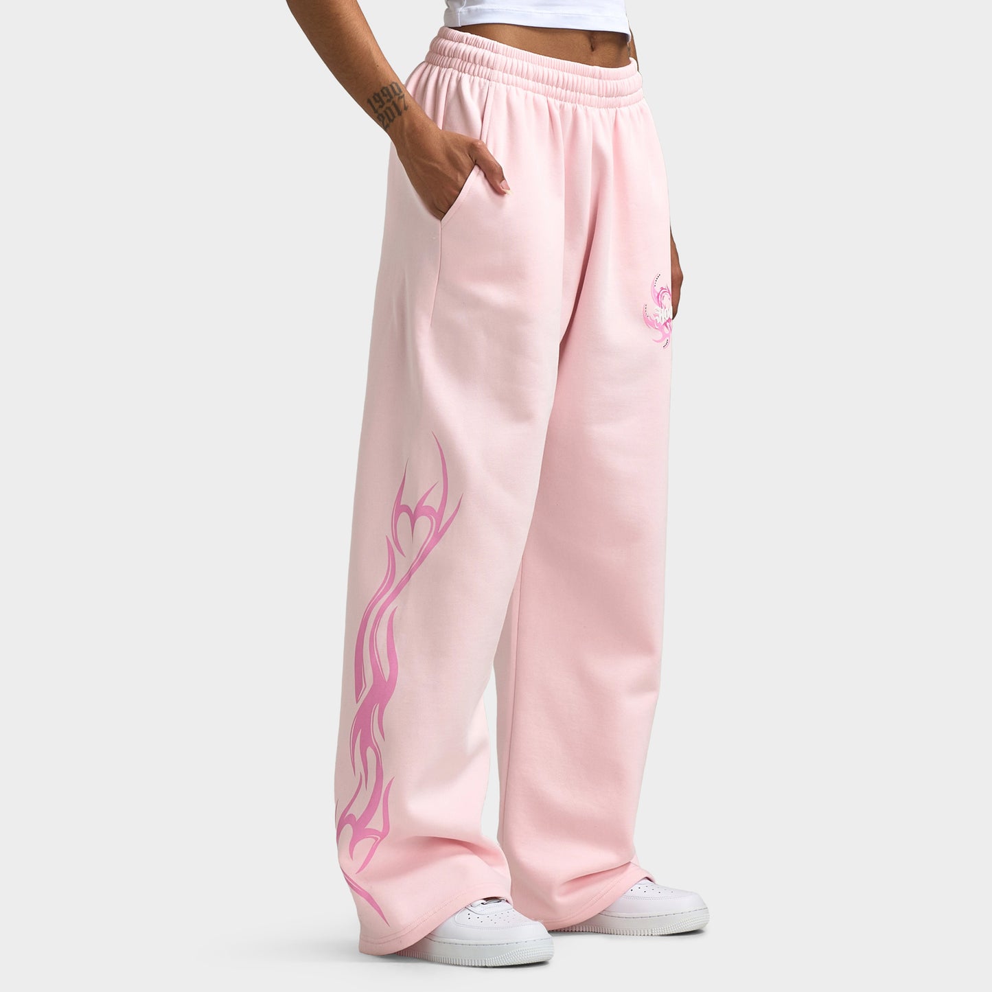 Hoodrich Flux Jogging large Surdimensionné femmes / Rose