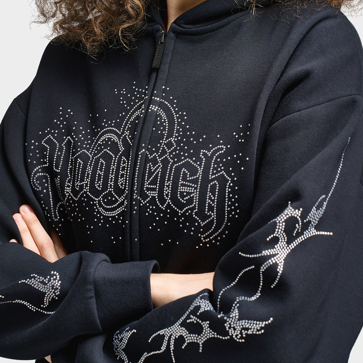 最安値級価格 Women's Hoodrich Diffuse Silver / Black Hoodie Zip Full アクセサリー