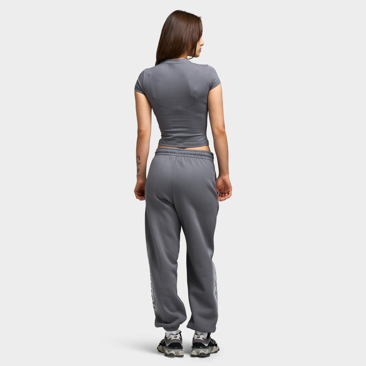 Hoodrich Luz Cropped Fitted T-Shirt / Grey