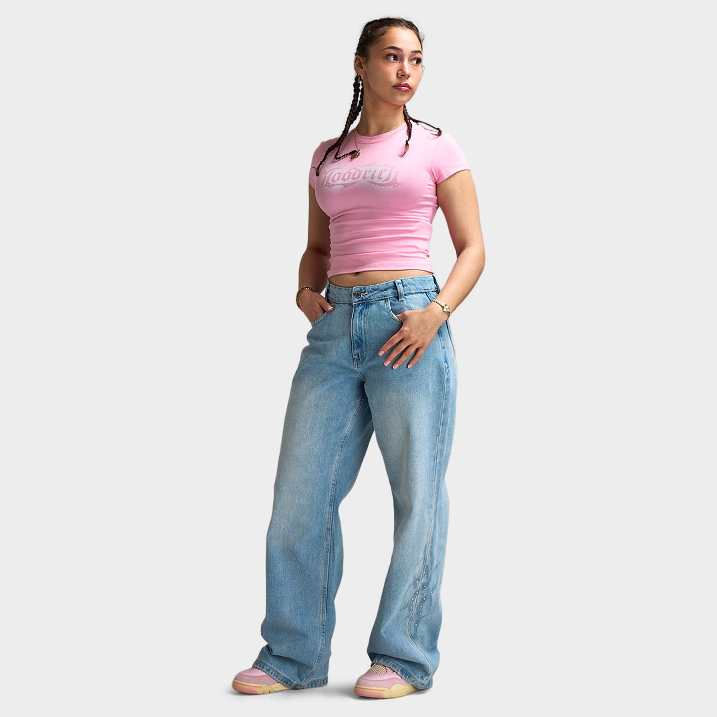 Hoodrich Luz Wide Leg Jeans / Blue