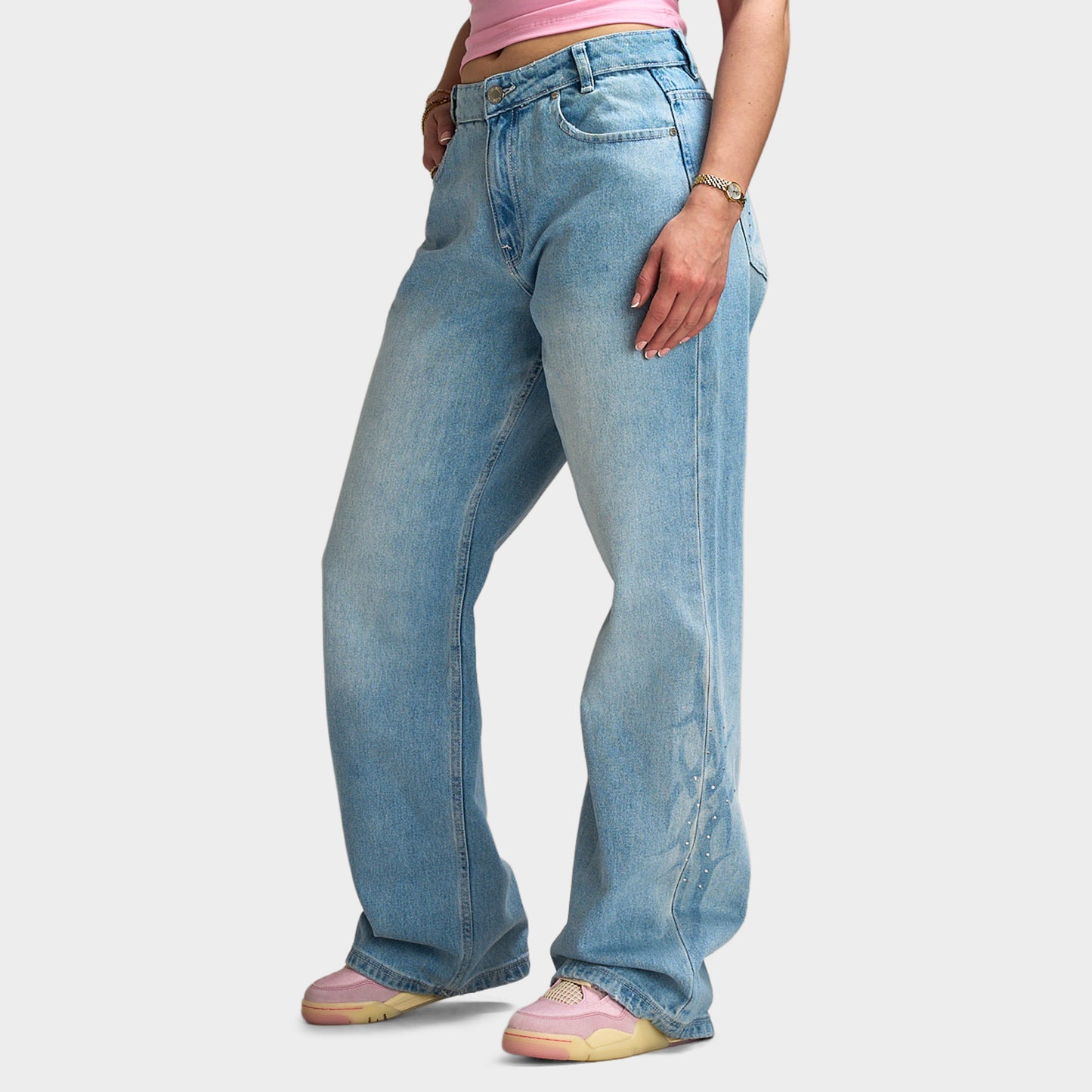Hoodrich Luz Wide Leg Jeans / Blue
