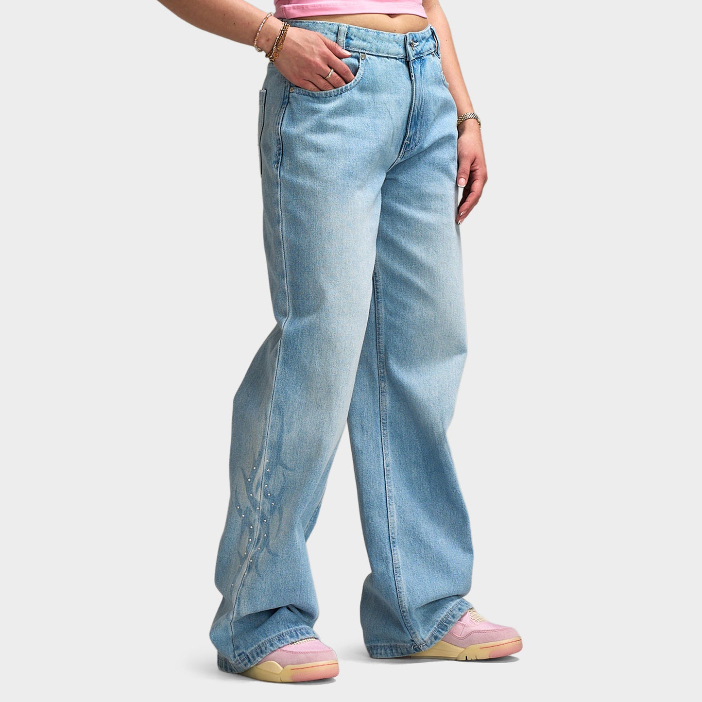Hoodrich Luz Wide Leg Jeans / Blue