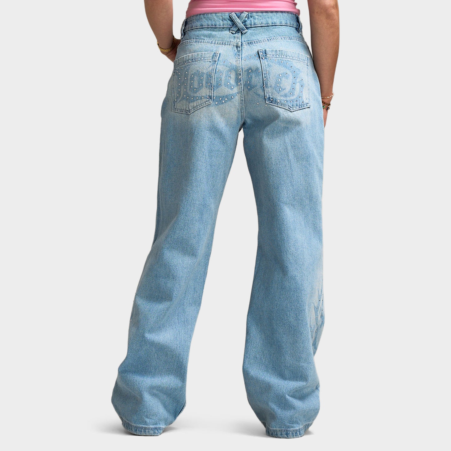 Hoodrich Luz Wide Leg Jeans / Blue