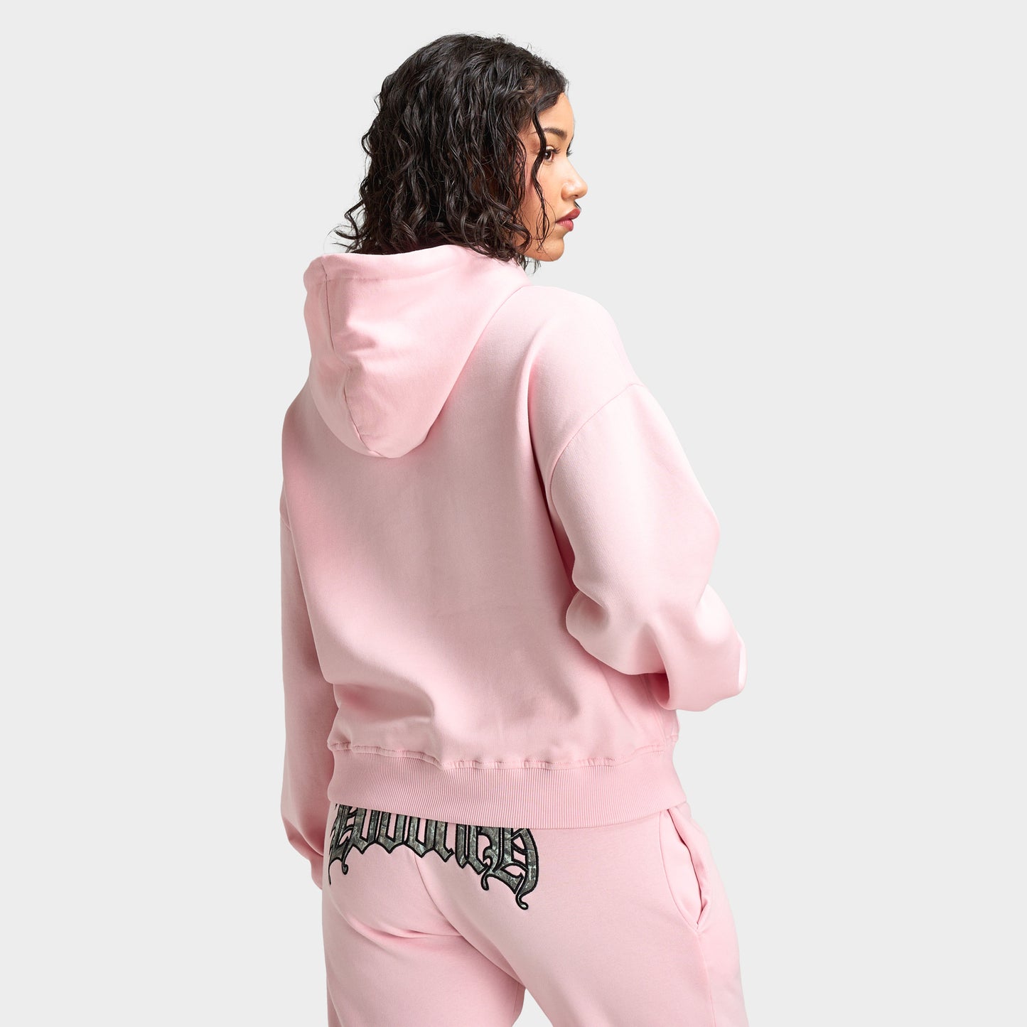 Hoodrich Women's Mid Length Hoodie Baby Pink / Camo