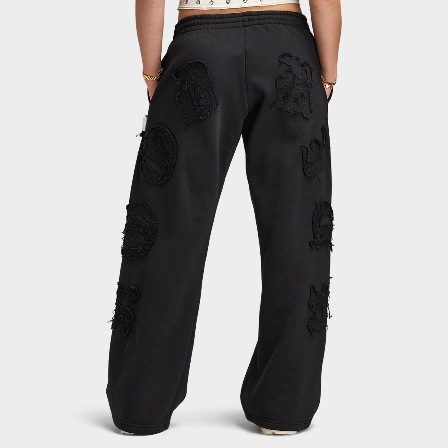 Hoodrich Rift Pantalon de jogging ample taille basse / Noir