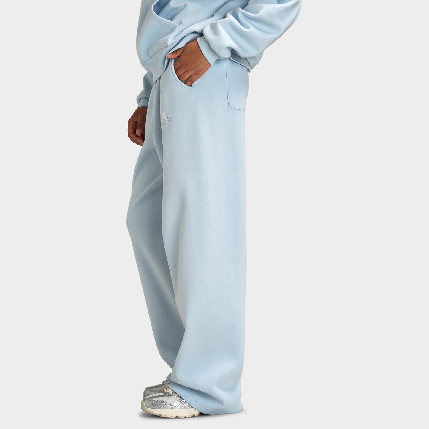 Hoodrich Celeste Oversized Wide Leg Jogger / Skyway Silver