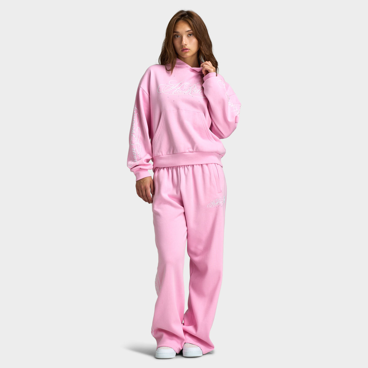 Hoodrich Sirena Mid-length Hoodie / Lilac - White