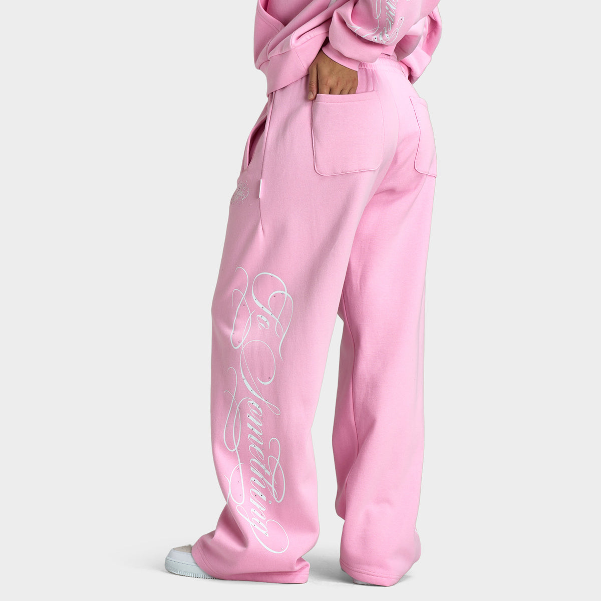 Hoodrich Sirena Oversized Wide-leg Joggers / Lilac - White