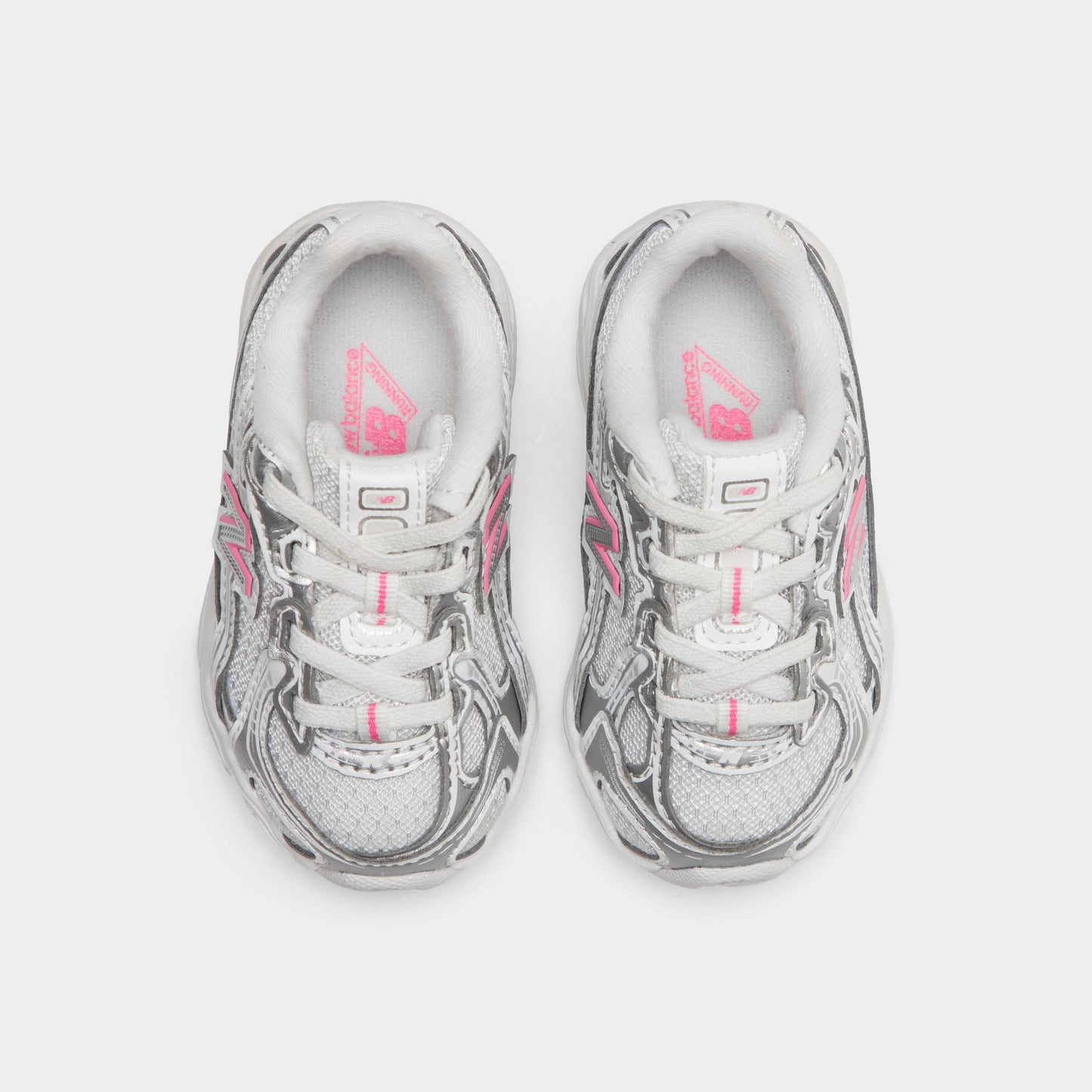 New Balance Infants' 740 Silver Metallic / Signal Pink