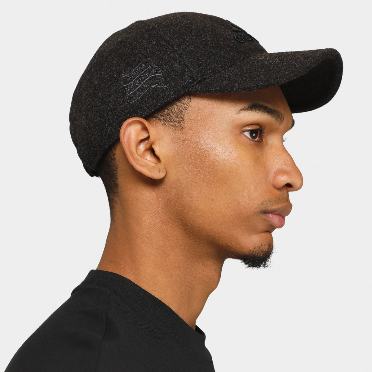 adidas Fleece Baseball Cap Dark Grey Heather / Black JD Sports