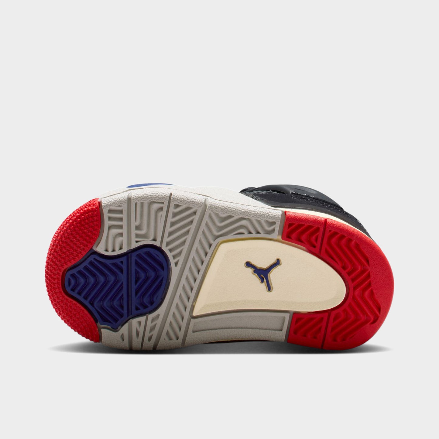 Jordan 4 Rétro TD Noir / Rouge feu - Bleu royal profond