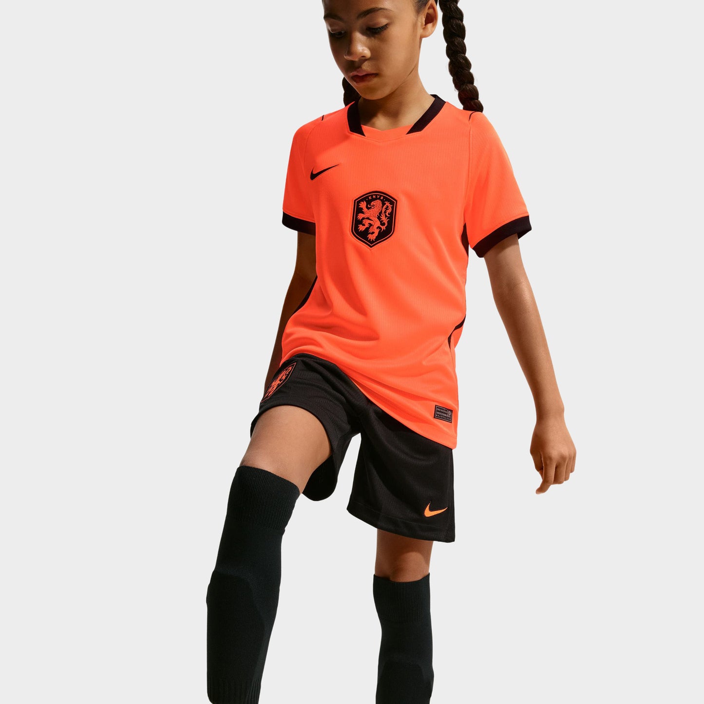 Nike Juniors' Netherlands Home Jersey / Orange