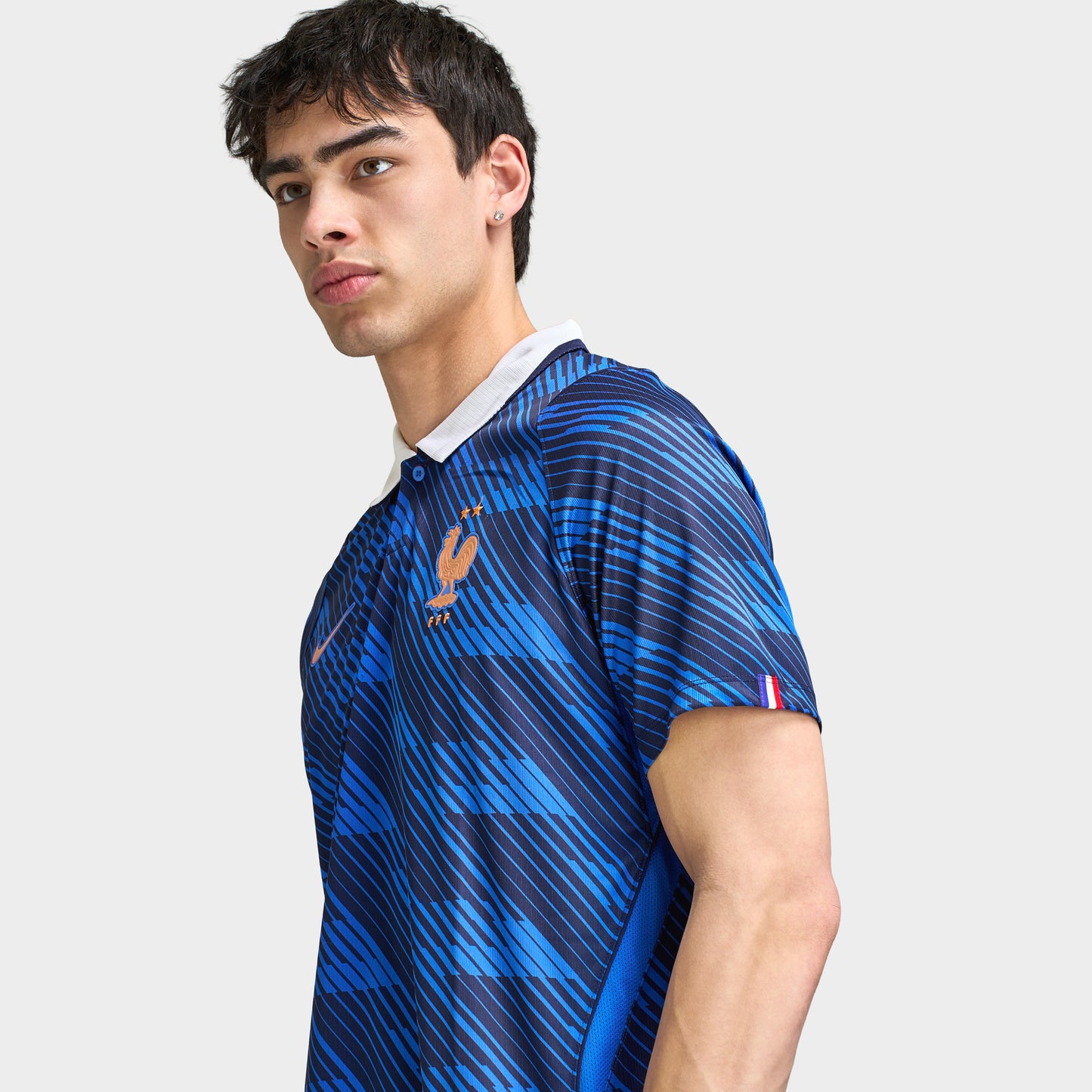 Nike France Maillot domicile Bleu marine / Cuivre métallisé