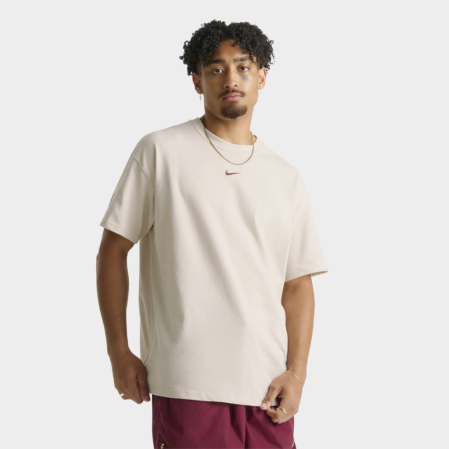 Nike NOCTA Cardinal CS Cardinal T-Shirt Light Orewood Brown / Team Red