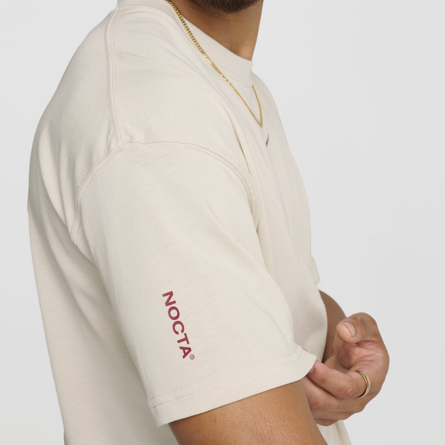 Nike NOCTA Cardinal CS Cardinal T-Shirt Light Orewood Brown / Team Red