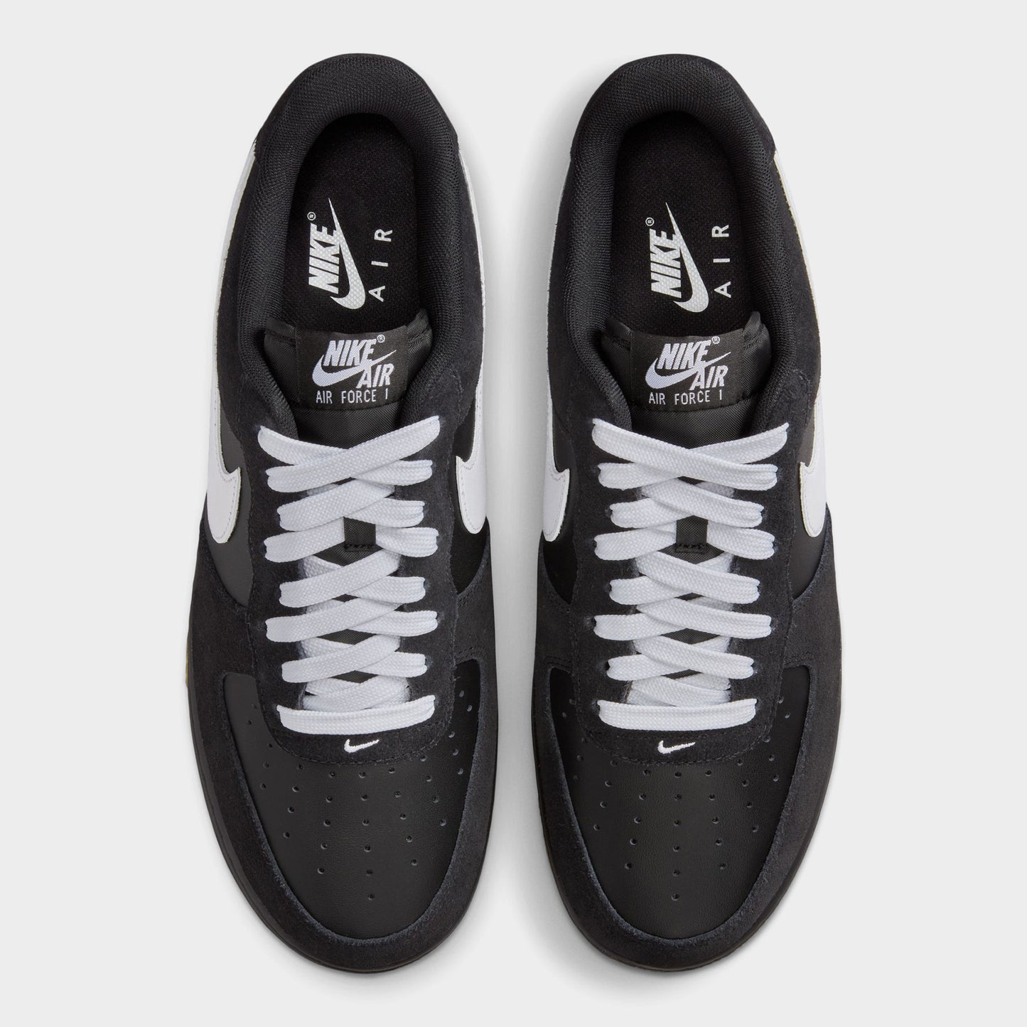 Nike Air Force 1 '07 LV8 Black / White - Light Gum Brown