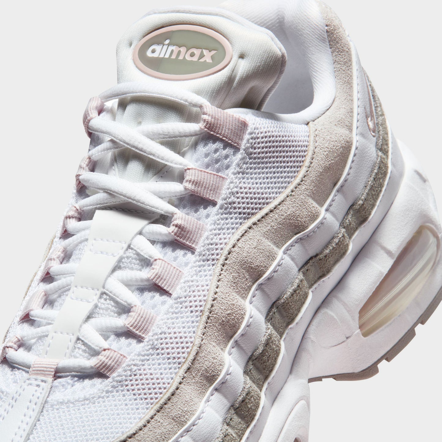 Nike Women's Air Max 95 White / Silt Red - Light Charcoal