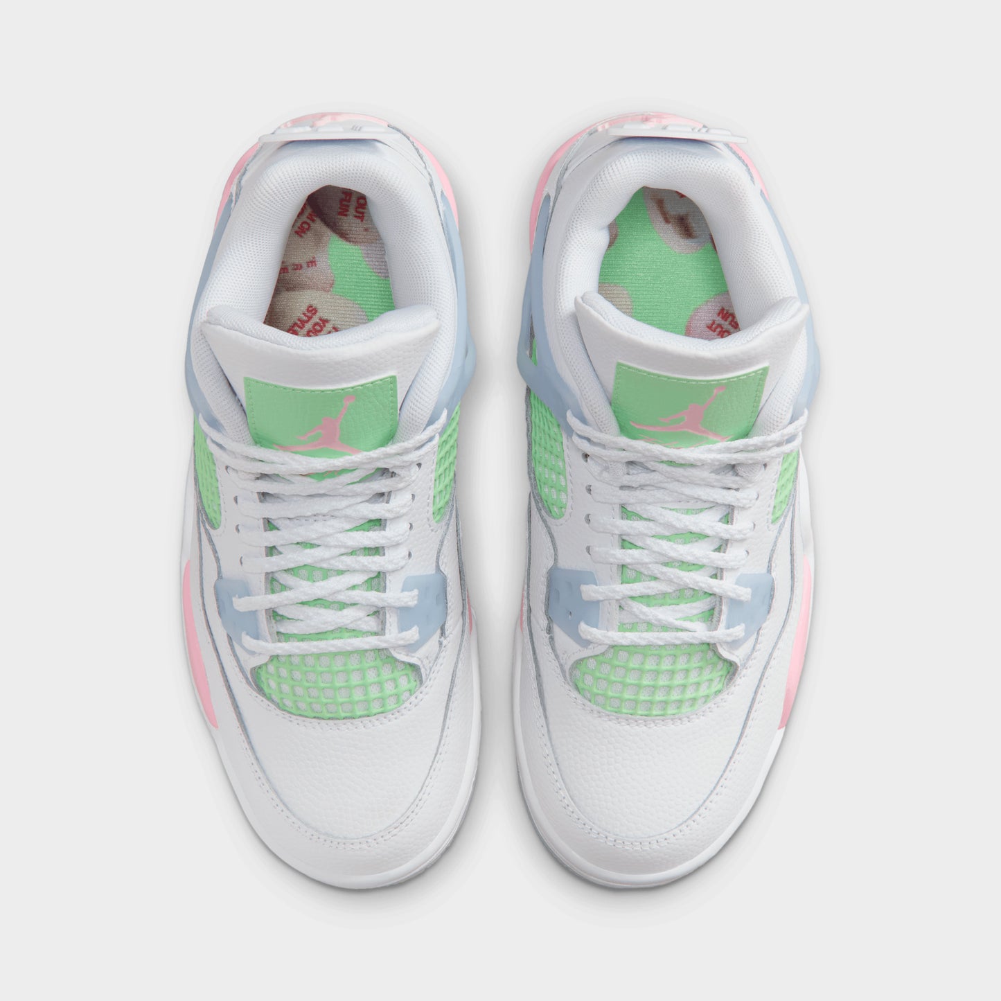 Jordan 4 Retro GS White / Medium Soft Pink - Half Blue