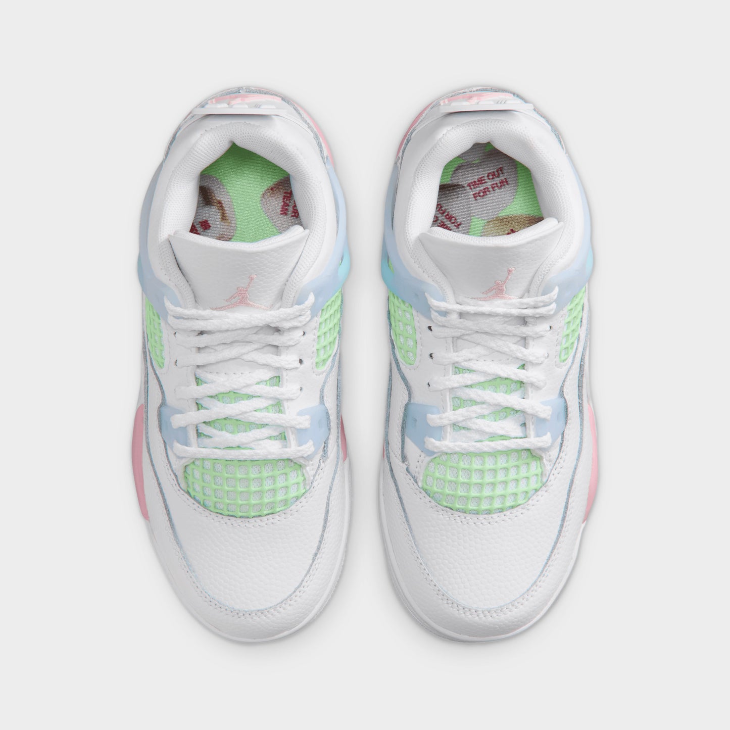 Jordan 4 Retro PS White / Medium Soft Pink - Half Blue