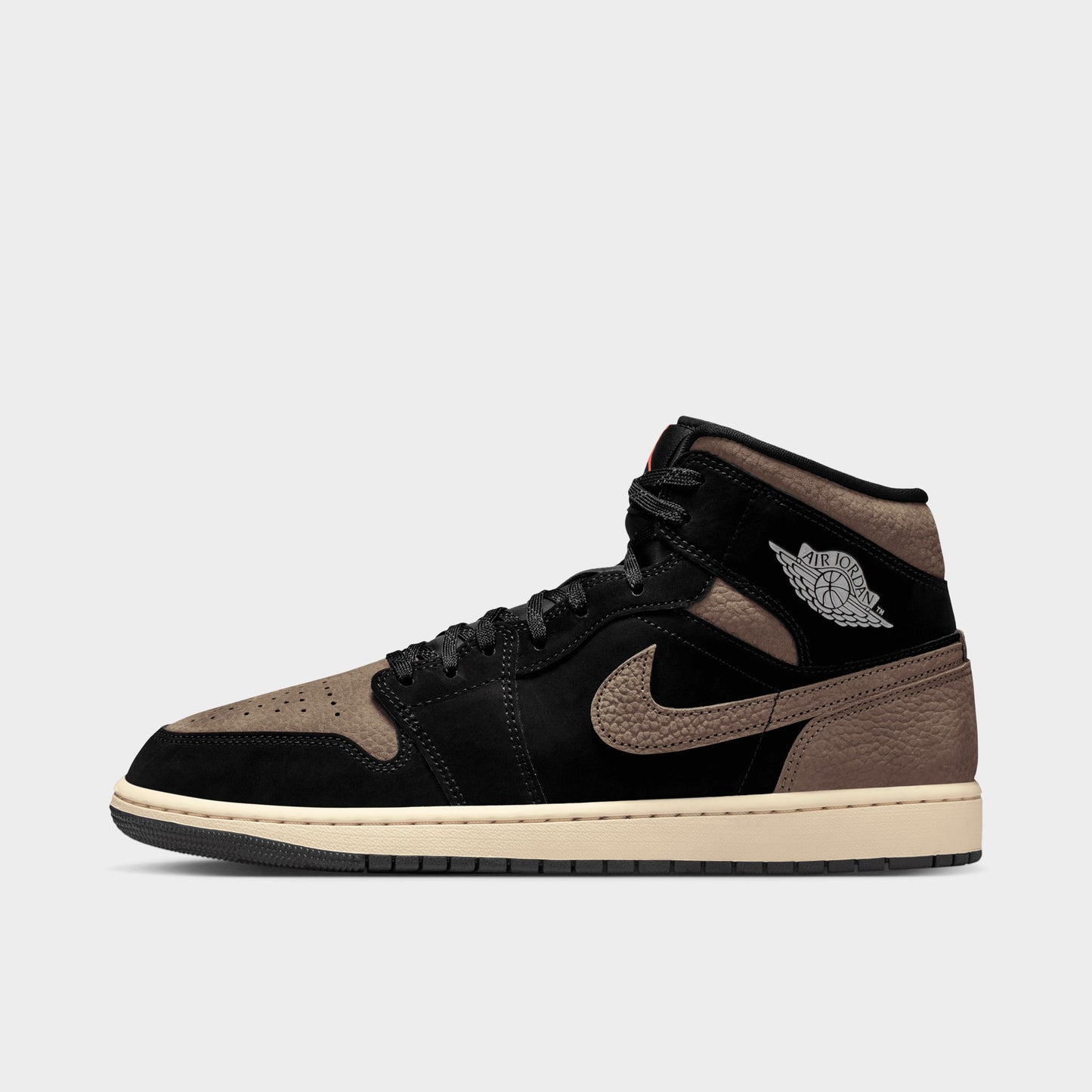 Jordan 1 Mid Black/Olive Grey