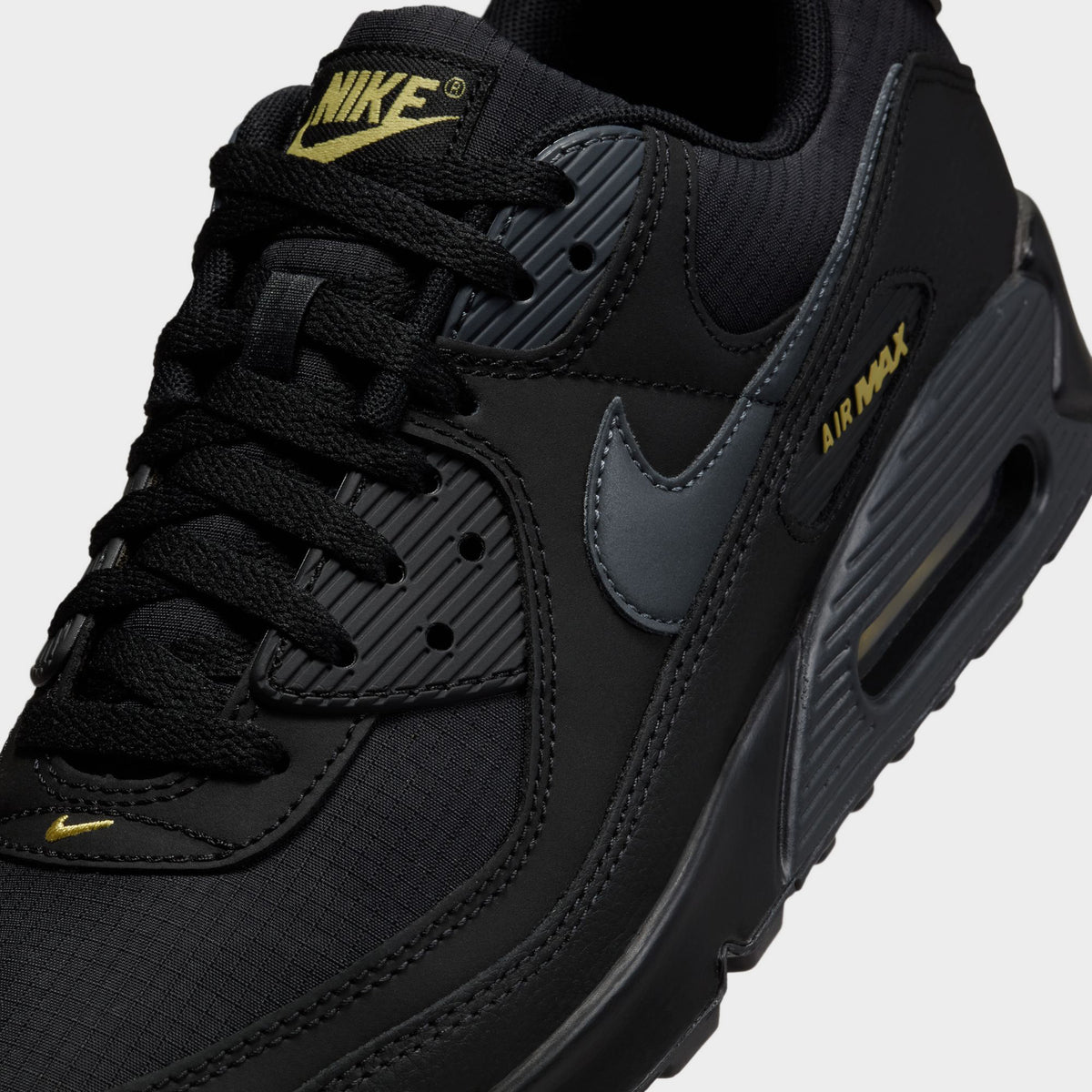 Nike Air Max 90 Black / Buff Gold - Anthracite | JD Sports