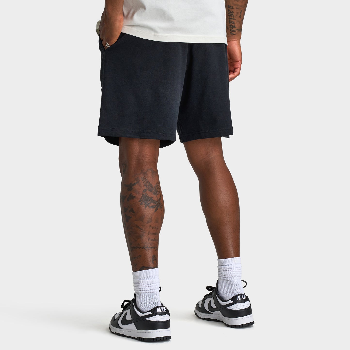 Nike Club Knit Shorts Black / Black - White