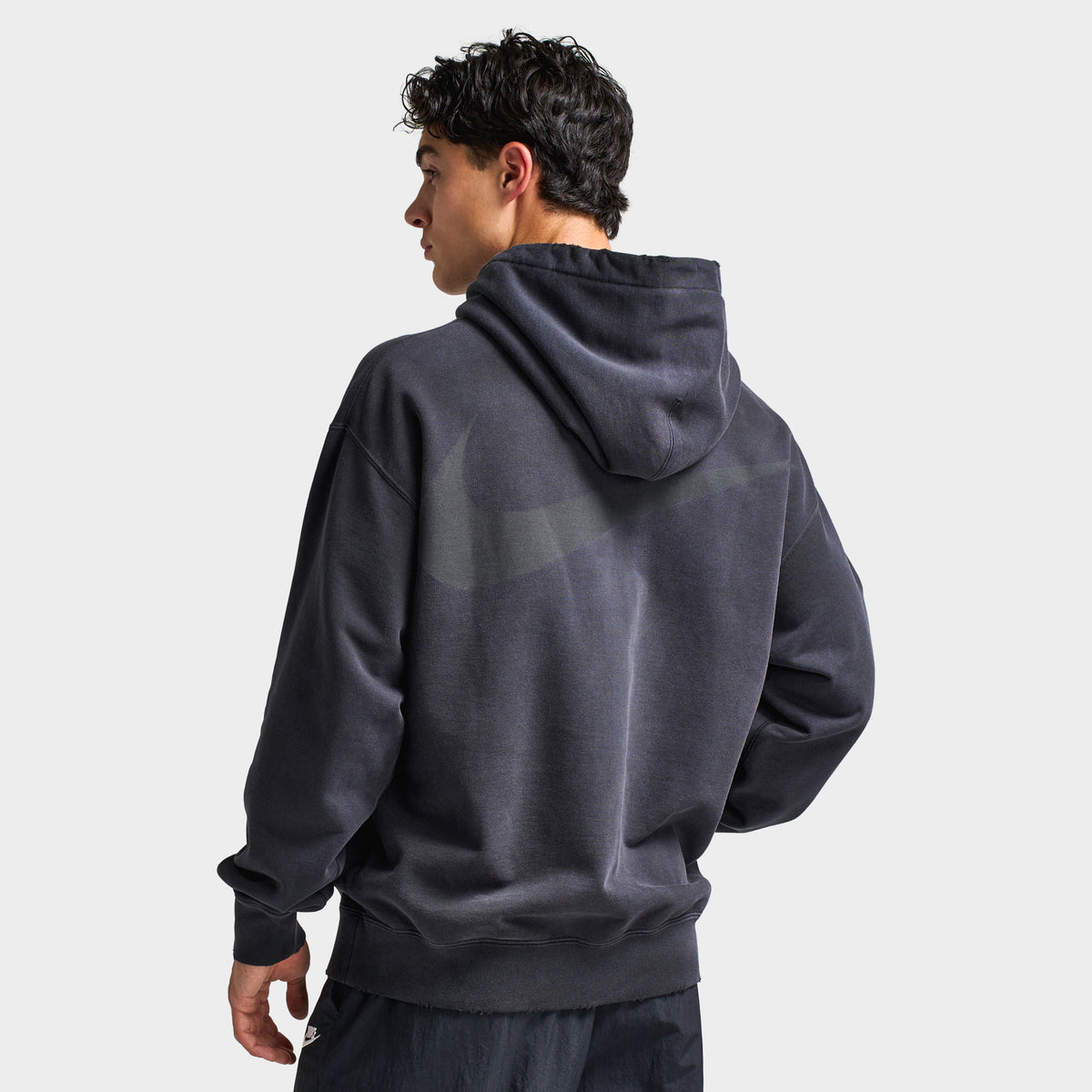 Nike Solo Swoosh Fleece Pullover Hoodie Black / Black | JD