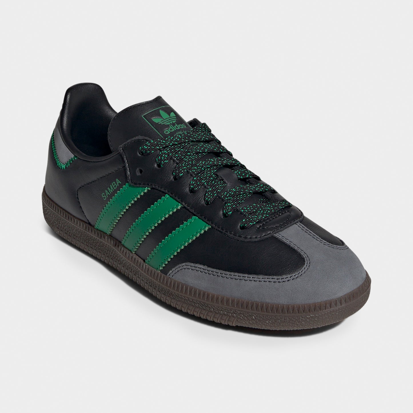 adidas Women's Samba OG Black / Green - Green