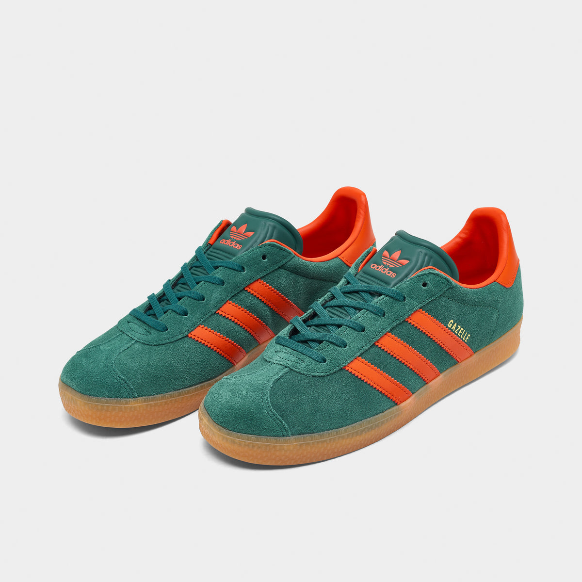 adidas Juniors Gazelle Collegiate Green Preloved Red Gum JD Sports