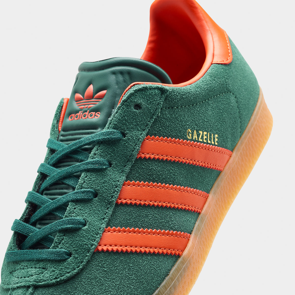 adidas Juniors Gazelle Collegiate Green Preloved Red Gum JD Sports
