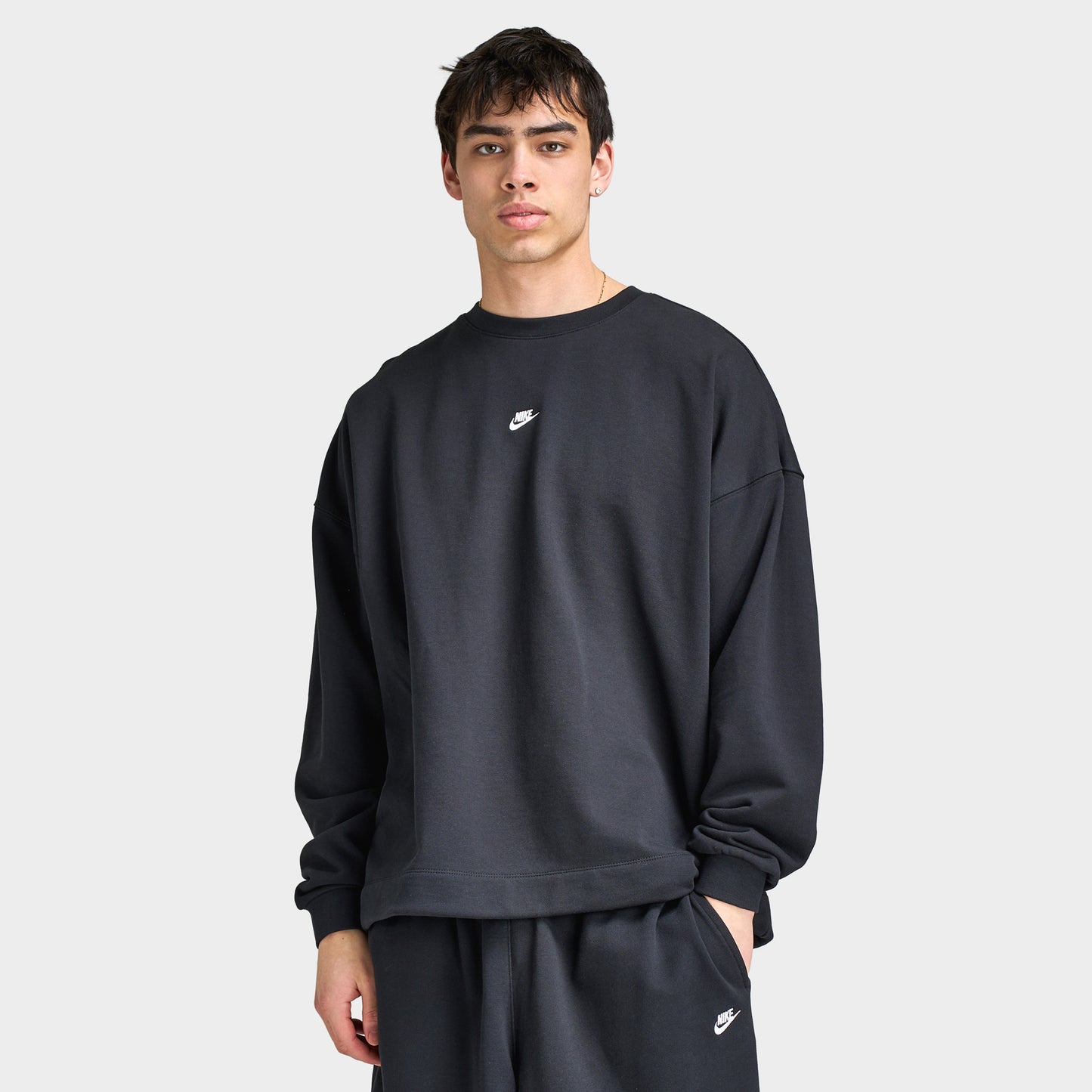Nike Sportswear Haut ample en molleton / Noir